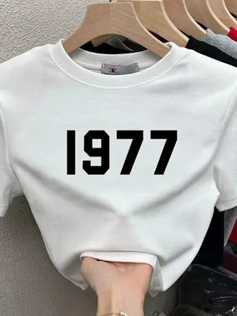 2023年新款短袖t恤女白色夏打底衫仿棉半袖上衣宽松纯色正肩基础商品大图