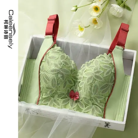 女大胸显小薄款聚拢侧收副乳大码内衣调整型无海绵无钢圈夏季文胸图片