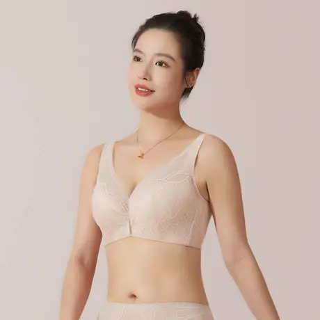 Shaply/莎莲妮内衣女大胸显小薄款软钢圈调整型上托聚拢收副乳商品大图