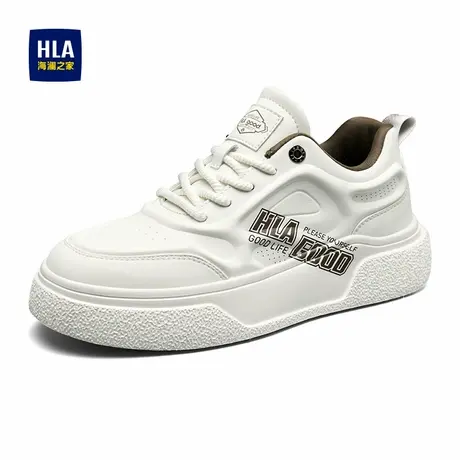 HLA/海澜之家男鞋新款潮流舒适百搭小白鞋休闲耐磨增高男板鞋商品大图