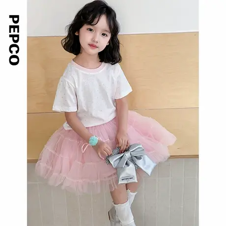 小猪班纳童装2025夏装新款儿童上衣裙子两件套中大童女童套装女孩图片