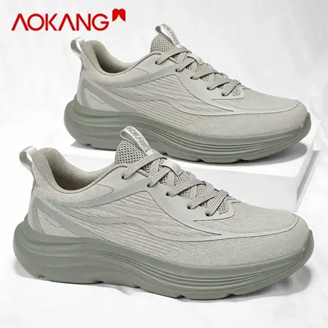 奥康男鞋2026新款春季轻便透气减震跑步鞋专业训练男士软底运动鞋图片