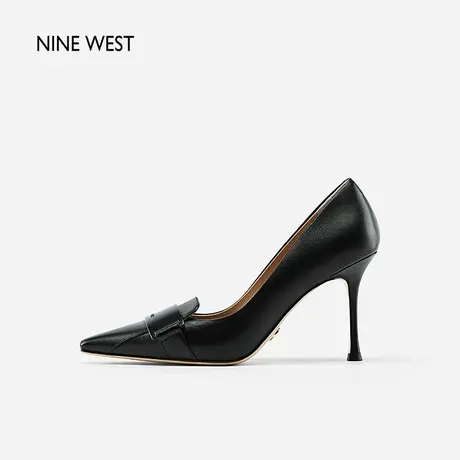 Nine West/玖熙优雅高跟鞋尖头羊皮春新款细跟气质通勤气质单鞋女图片