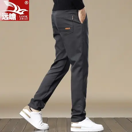 春秋款裤子男士休闲裤潮牌直筒修身长裤爆款2023新款秋季高端西裤商品大图