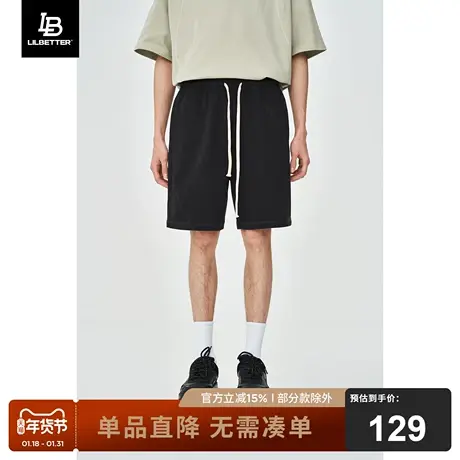 Lilbetter短裤男款外穿宽松运动休闲潮牌裤子夏季运动五分中裤夏商品大图