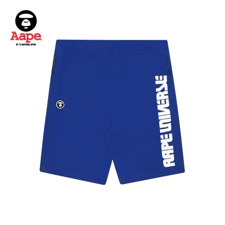 Aape男装春夏猿颜徽章字母印花多色线型迷彩口袋拼接短裤6636XXE商品大图