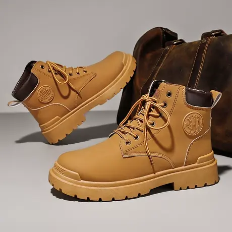 雨鞋男款时尚钓鱼水鞋厨房防滑鞋劳保雨靴中筒男鞋雨天户外防水鞋商品大图