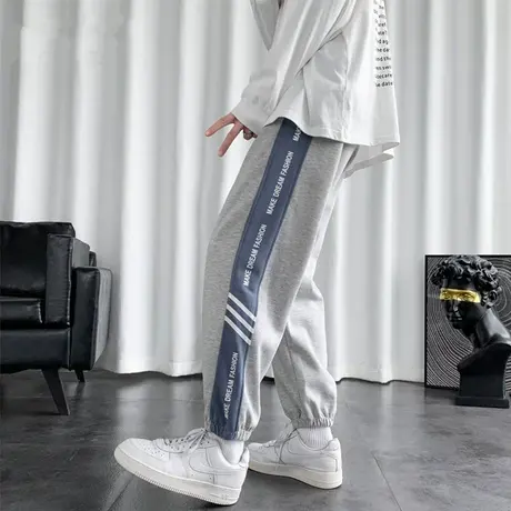 卫裤男潮牌春秋新款ins青少年初中生百搭束脚运动男生休闲长裤子商品大图