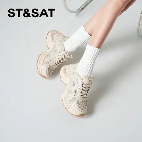 星期六老爹鞋秋季新款厚底增高百搭舒适学院风女鞋SSC3112312商品大图