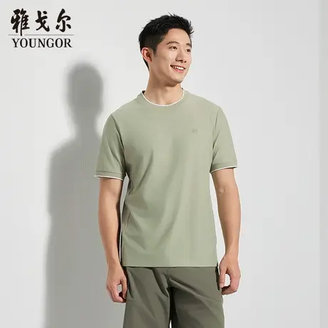 【商场同款】雅戈尔男士短袖T恤夏季新款官方商务休闲短袖POLO衫图片
