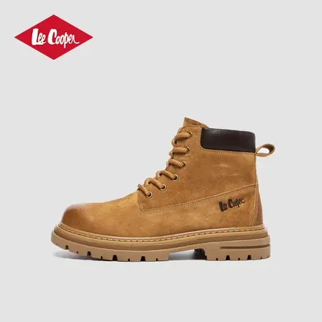 Lee Cooper2025春季新款马丁靴男英伦风真皮男靴防滑耐磨工装男鞋商品大图
