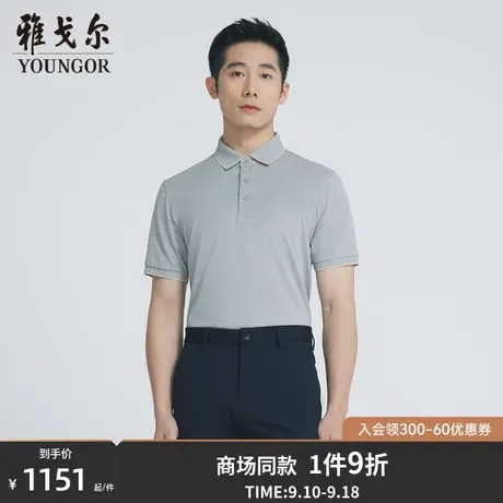 【商场同款】雅戈尔男士短袖T恤夏季新款官方商务休闲POLO衫S3173商品大图
