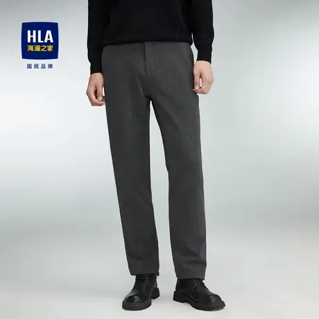 HLA/海澜之家舒适微弹休闲裤2023秋季新款柔软亲肤耐穿裤子男商品大图