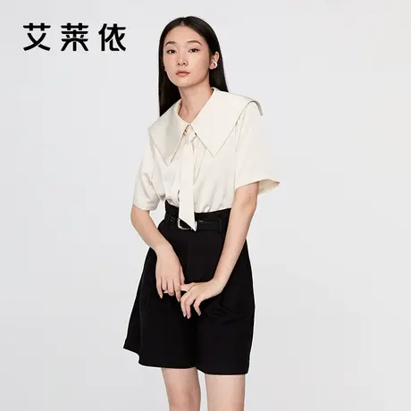 艾莱依商场同款衬衫女海军领小众法式甜美上衣高级感漂亮别致小衫商品大图