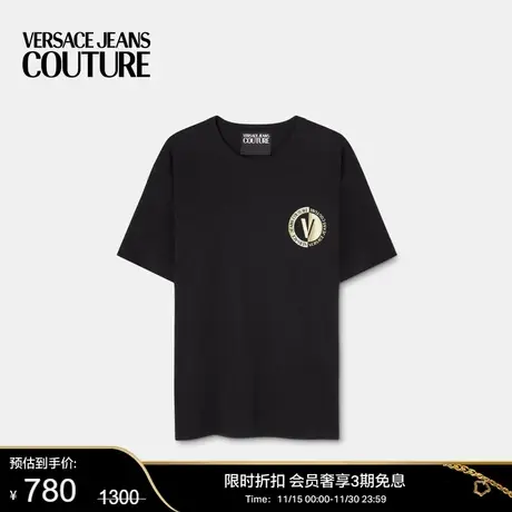 【甄选折扣】VERSACE JEANS COUTURE 男士T恤简约棉质短袖上衣商品大图