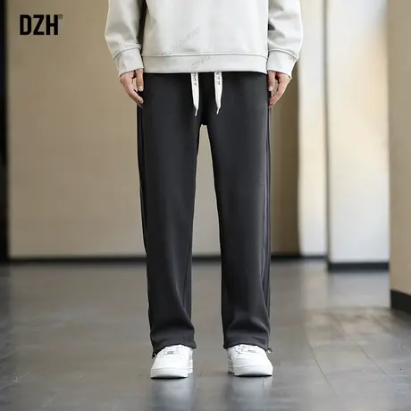 男士休闲裤灰色卫裤男潮牌男装宽松运动束脚裤休闲直筒裤日系裤子商品大图