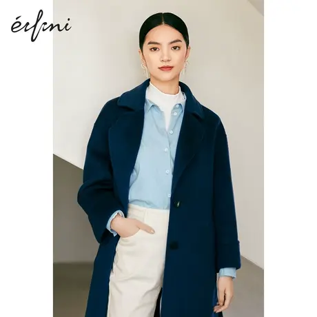 【商场同款】伊芙丽衬衫女2021秋冬季新款设计感小上衣1CA324022图片
