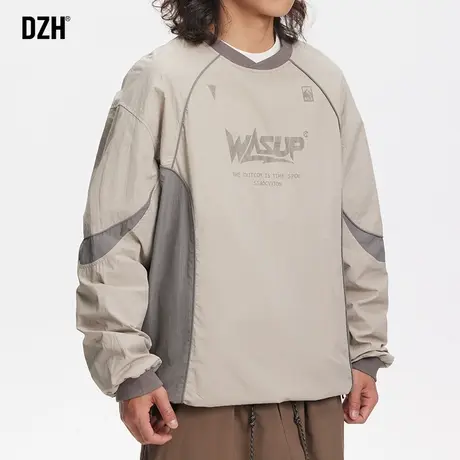 男士速干外套男圆领运动梭织卫衣男款2024年春季新款男装衣服夹克商品大图