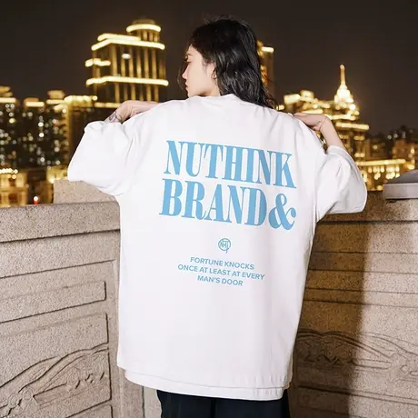 Nuthink美式街头嘻哈字母短袖t恤 男 国潮潮牌宽松潮流半袖夏季潮图片
