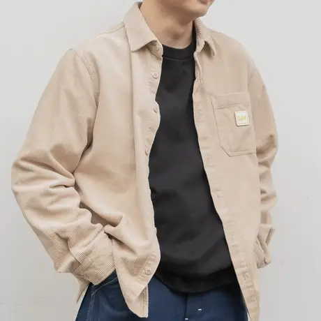 Lee商场同款男士衬衣舒适版男多色长袖衬衫灯芯绒LMT003677200061图片