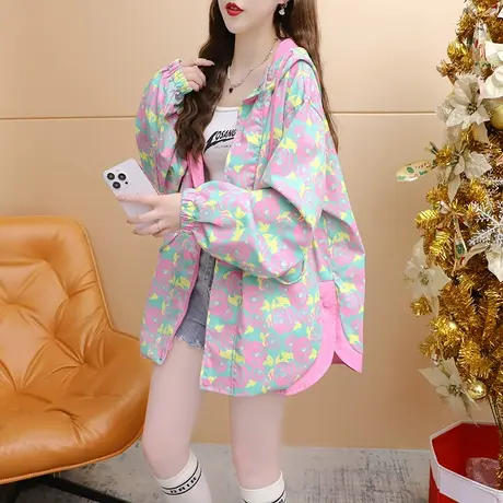 慵懒风连帽工装外套女2023新款秋冬季时尚洋气百搭宽松设计感上衣商品大图