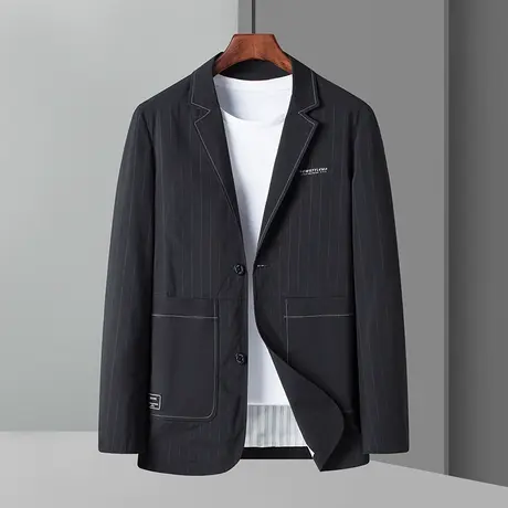 男士休闲西服时尚2022春秋季商务百搭小西装外套男装英伦夹克上衣图片