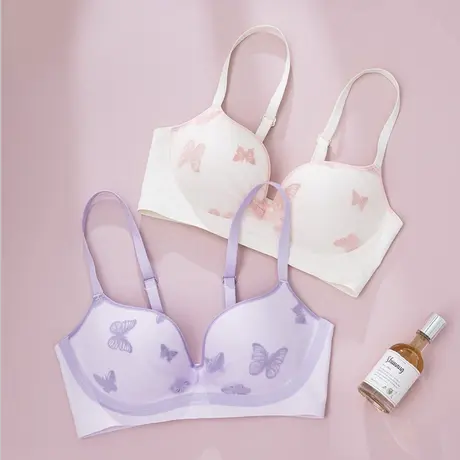 Vineco/维妮芳颜值美物”蝴蝶结聚拢小胸聚拢承托不空杯日系文胸商品大图