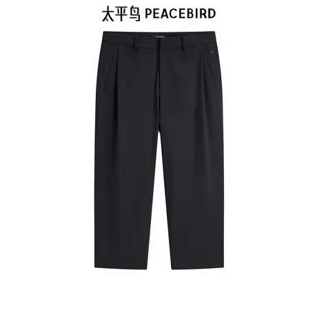 太平鸟男装九分西装裤新款韩版休闲裤B1GGE2332图片