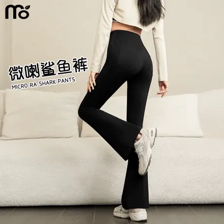微喇鲨鱼裤女外穿2025新款春夏薄款高腰收腹提臀瑜伽裤芭比打底裤商品大图