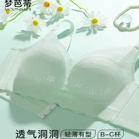 梦芭蒂内衣女夏季薄款小胸聚拢上托收副乳防下垂2025新款文胸罩商品大图