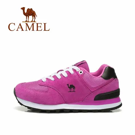 Camel/骆驼运动休闲鞋男女情侣款越野跑鞋牛皮跑步鞋商品大图