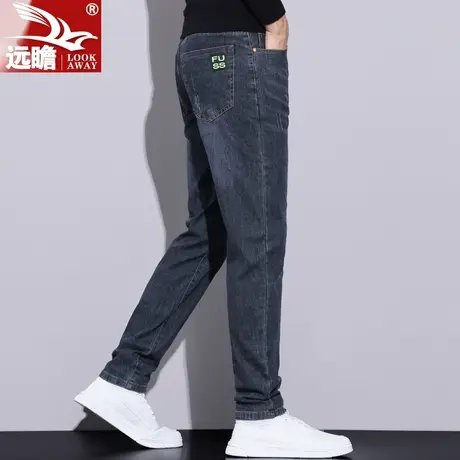 秋季牛仔裤男士春秋款休闲百搭长裤2023新款潮牌直筒修身裤子男款图片