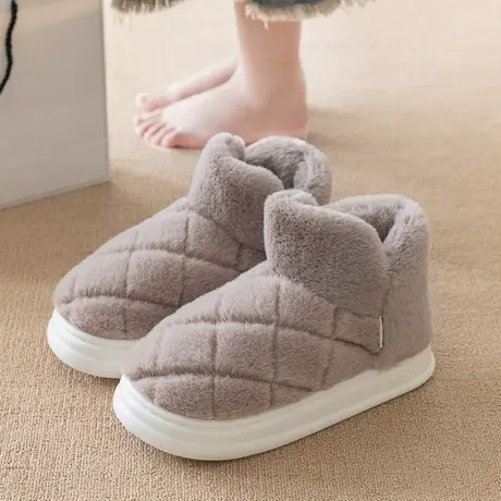 可外穿秋冬季棉拖鞋女包跟2023新款踩屎感厚底防滑暖绒毛毛棉鞋女商品大图