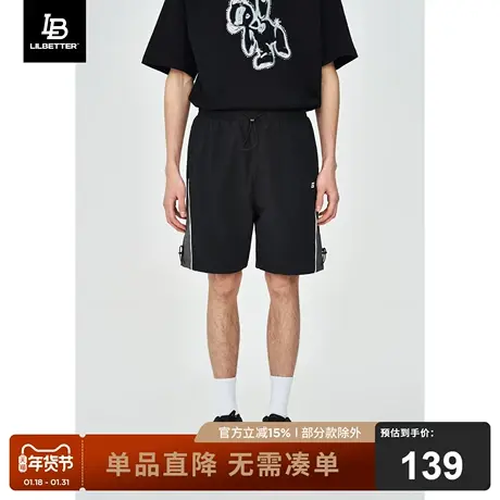Lilbetter短裤男士2024新款外穿休闲宽松大裤衩子运动五分裤子夏商品大图