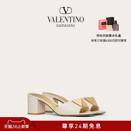 【24期免息】华伦天奴VALENTINO女士 ONE STUD 小牛皮凉鞋商品大图