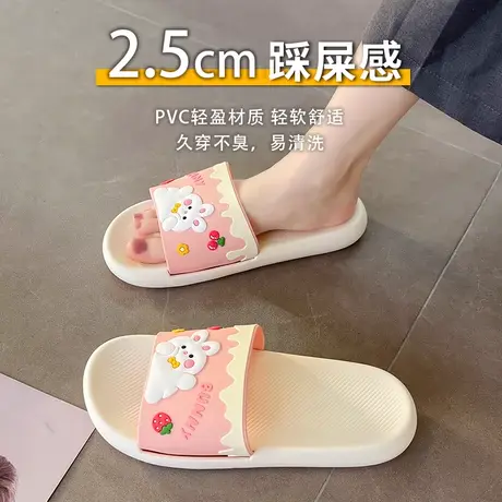 拖鞋女士外穿居家舒适休闲凉拖鞋可爱卡通踩屎感室内防滑一字拖软商品大图