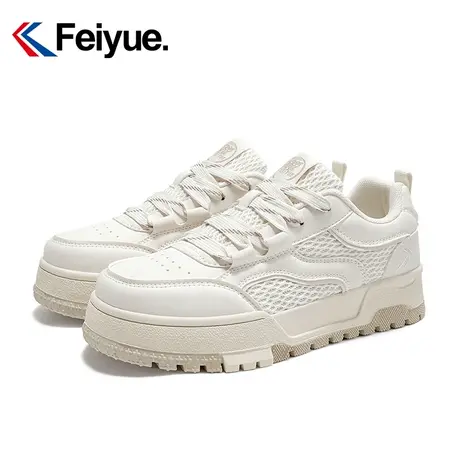 feiyue/飞跃厚底休闲鞋2024春季新款增高舒适女鞋透气百搭板鞋967图片