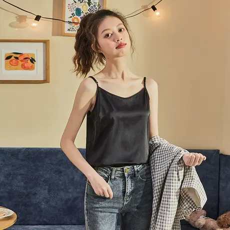 唐狮小吊带背心女外穿春夏季搭配西服性感内搭法式设计感短款打底图片