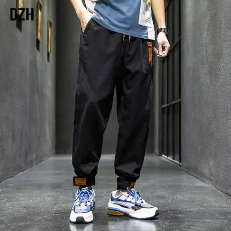 男士日系裤子百搭潮流帅气男裤2023年秋季休闲裤宽松束脚裤九分裤商品大图