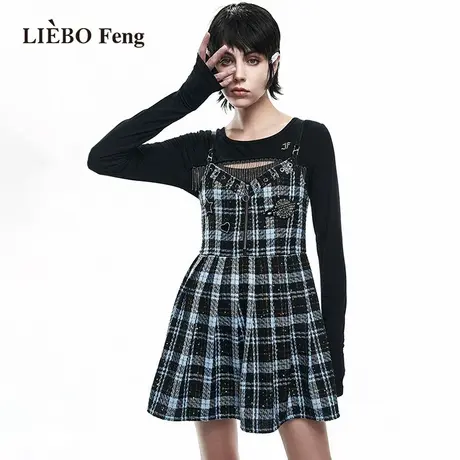 X裂帛LIEBOFeng商场同款2023年国潮设计师甜酷金属流苏柔软针织衫图片