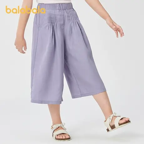 【商场同款】巴拉巴拉童装儿童中裤女童2025夏装新款中大童七分裤图片