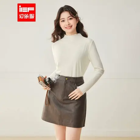 IEF/爱依服【微胖】大码女装2025秋季新款韩系风温柔百搭打底衣商品大图