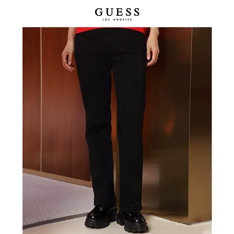 GUESS女士舒适时尚休闲显瘦微弹百搭垂感宽松阔腿牛仔裤商品大图