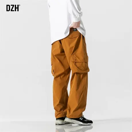 男士户外登山冲锋长裤美式直筒宽松工装裤子潮牌男2023新款休闲裤商品大图