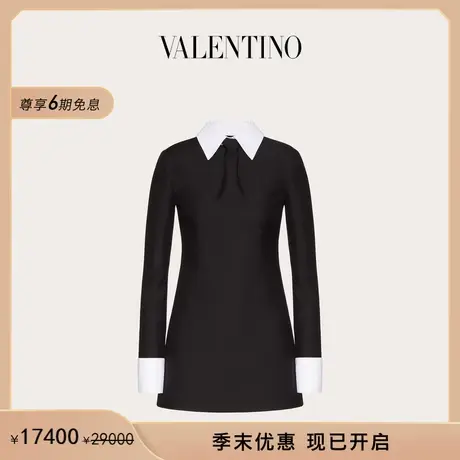 【季末优惠】华伦天奴VALENTINO女士 CREPE COUTURE短款连衣裙图片