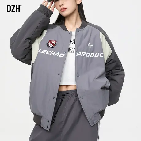 男士棒球服夹棉外套男秋冬款飞行员夹克潮牌棉服男款冬季美式棉衣商品大图