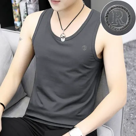 莫代尔背心男篮球健身跨栏运动坎肩夏季冰丝速干无袖t恤吊带潮流商品大图