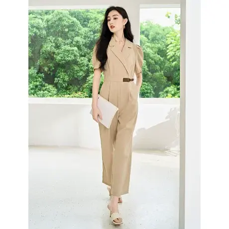 时尚气质名媛风西装连体裤女士2023年夏季新款设计感小众款图片