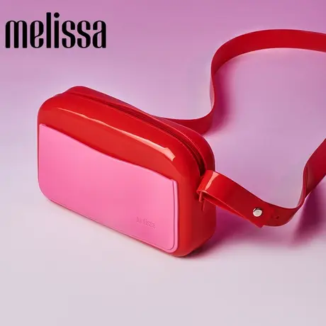 Melissa梅丽莎小巧时尚拉链款果冻女士斜挎包34342商品大图