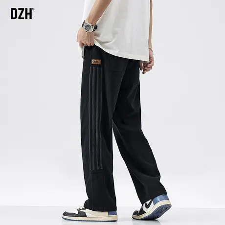 男士黑色裤子男秋冬新款宽松垂感休闲裤直筒百搭2023年新款直筒裤商品大图